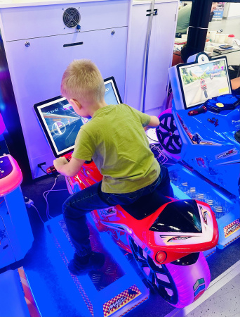 Развлекательный игровой аппарат Симулятор "Мотоцикл Детский" M